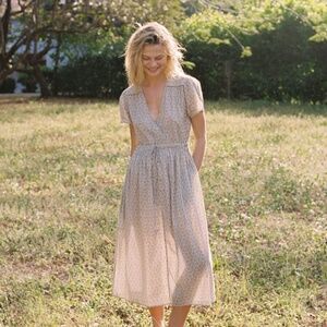 Christy Dawn Creme Strawberry Dawn Dress Petites Small